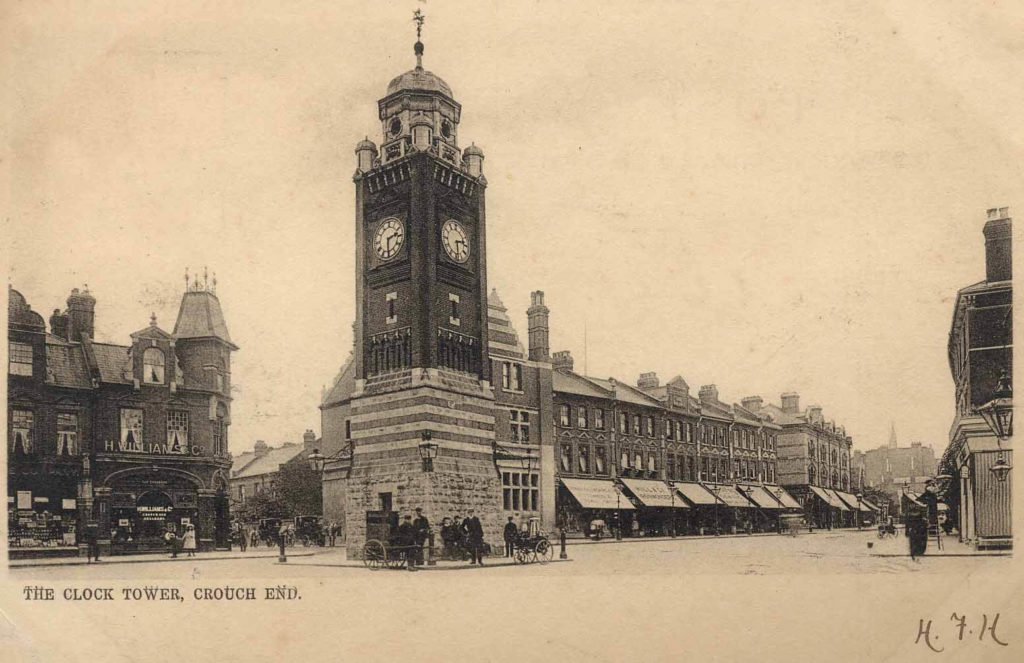 Crouch End Clock Tower & Broadway,1904