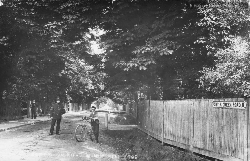 Fortis Green Road facing St James Lane, 1896