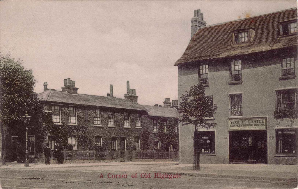 North Road corner of Castle Yard, Highgate