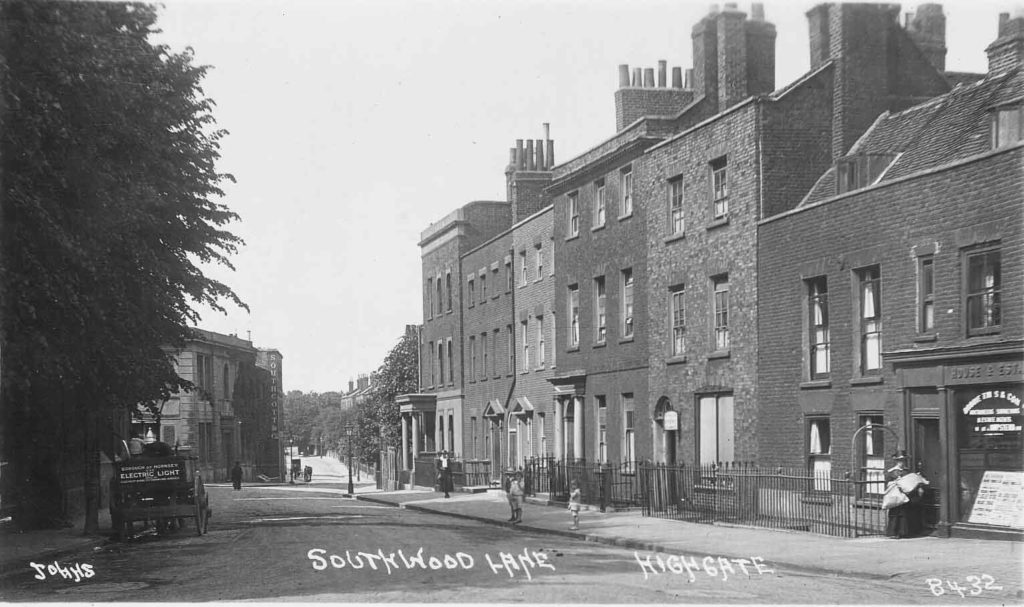 Postcard of Southwood Lane, Highgate