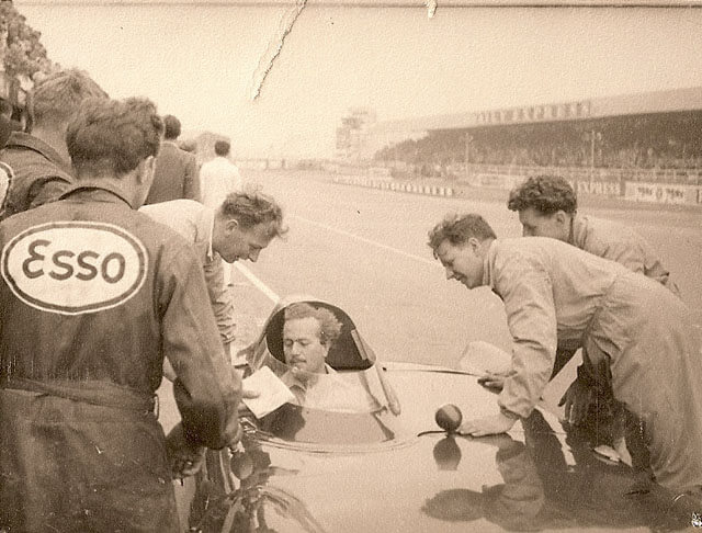 Colin Chapman in a Lotus