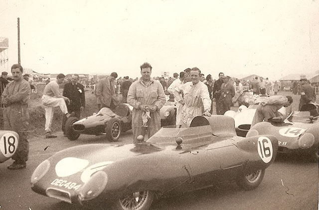 Graham Hill with Lotus, 1957