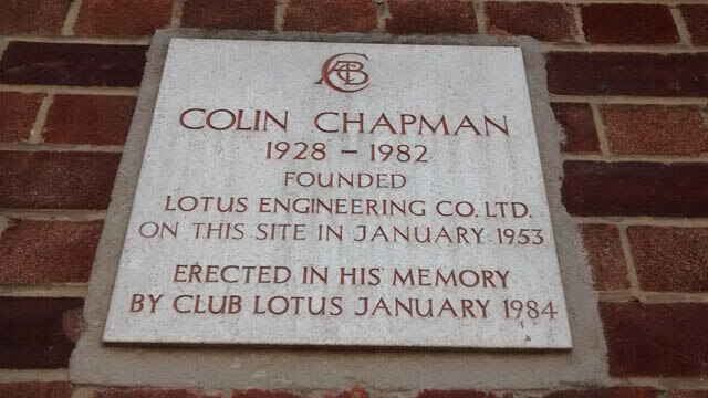 Colin Chapman plaque