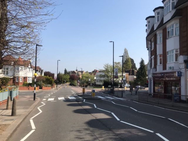 Alexandra Park Road, April 2020