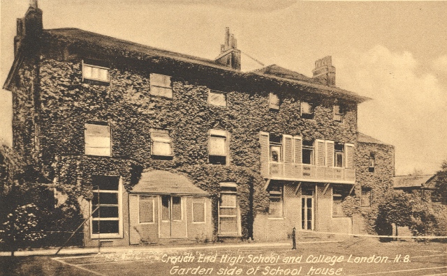 Garden side of Crouch End High School house.