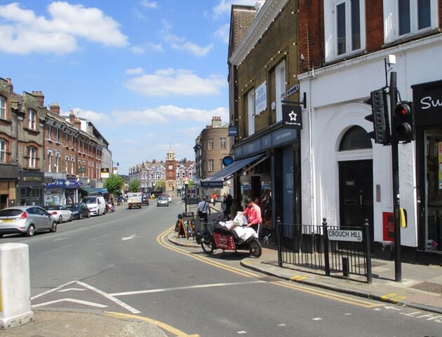 Dunns Courier at the bottom of Crouch Hill