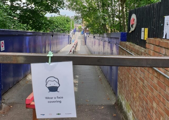 Harringay Station during lockdown