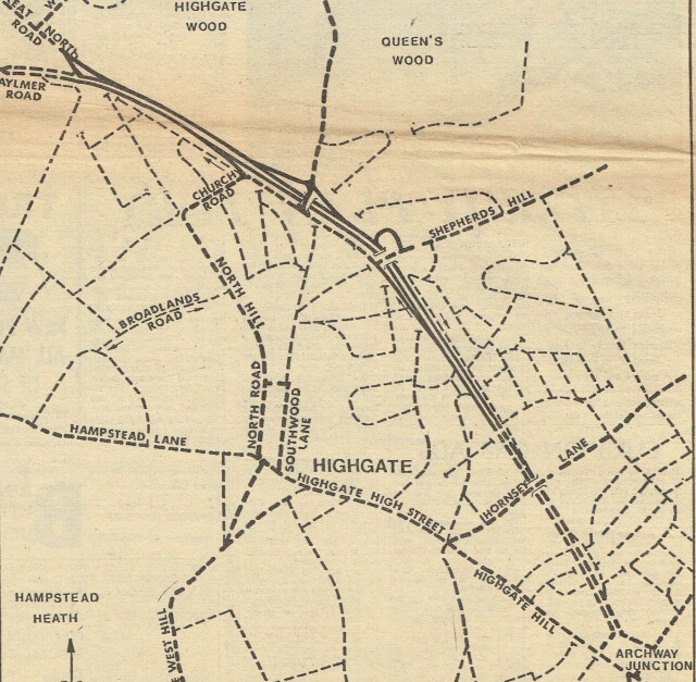 Map of proposed Archway Road development