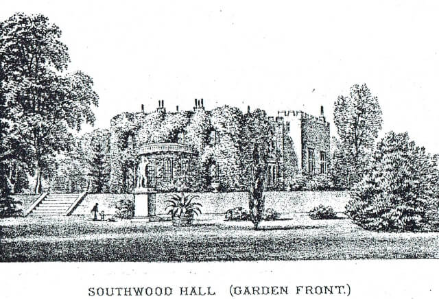 Southwood Hall, Original Garden