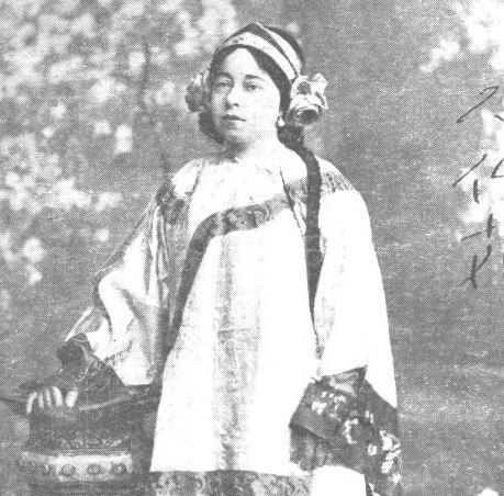 Olive Robinson dressed as "Suee See", Stage Assistant, early 20th Century