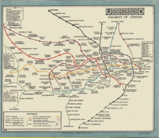 London Underground Map 1926