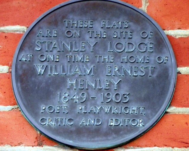 Plaque on the wall of Nayland Rock, 80-82 Tetherdown