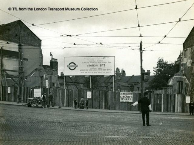 Wood Green underground station site