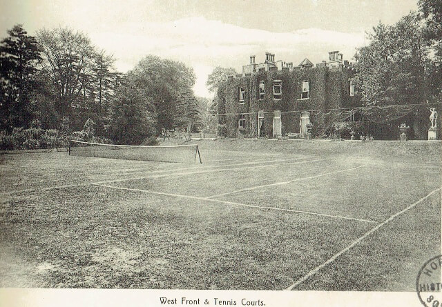 West Front and Tennis Courts, Southwood Hall, c.1920s