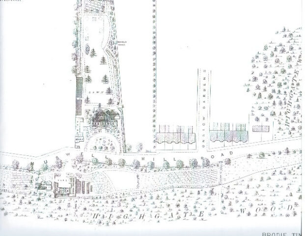 The sale plan of the Woodlands estate, 1890