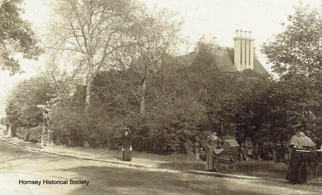 Woodlands, from Muswell Hill Road, June 1890