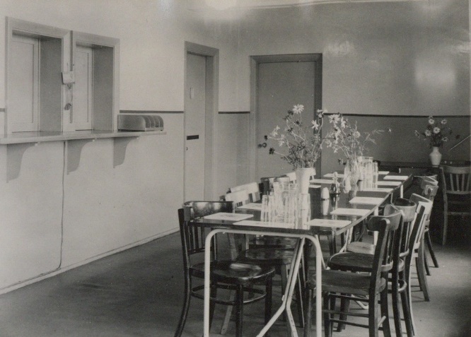 Marks and Spencer Staff Canteen, Tottenham High Rd, c.1940s. Image Credit: Bruce Castle Museum