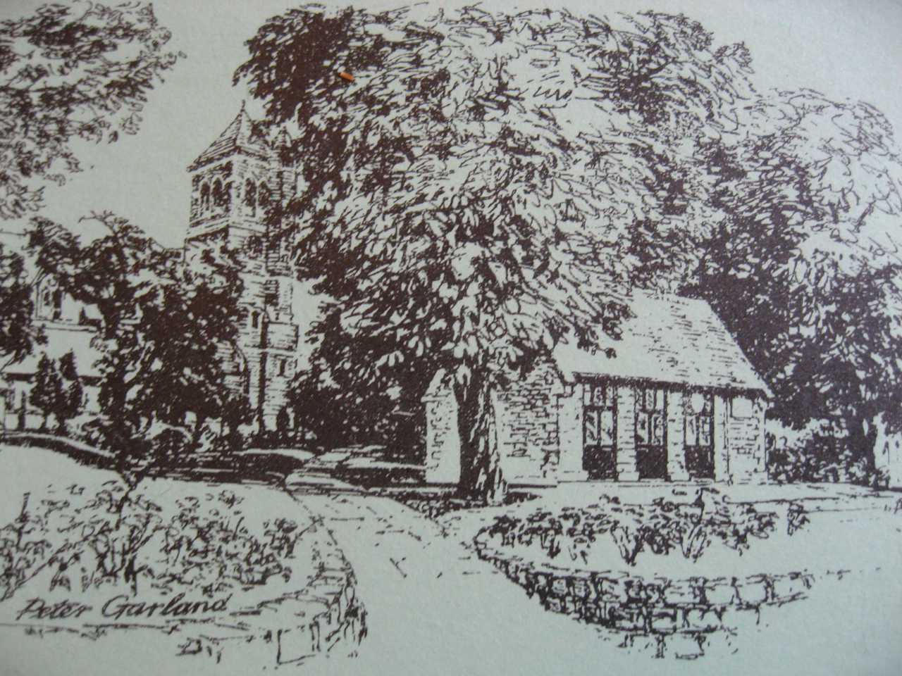 Drawing of the Old Schoolhouse by Peter Garland